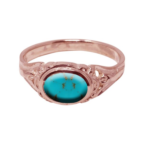 Rose Gold Turquoise Ring