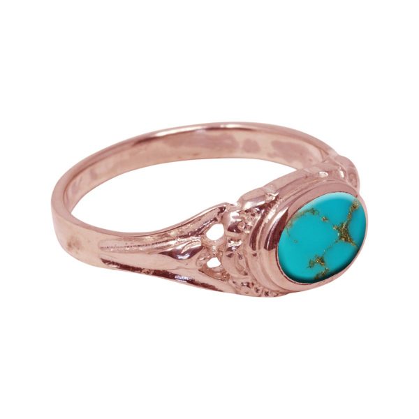 Rose Gold Turquoise Ring