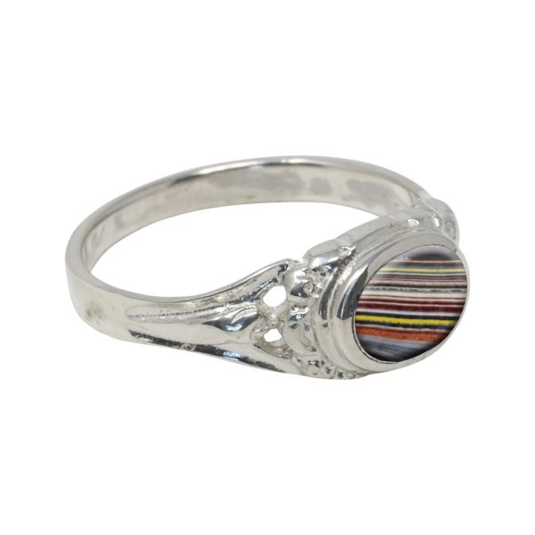 Silver Fordite Ring