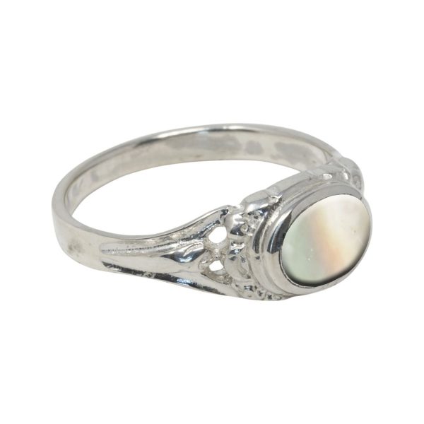 Silver Mother of Pearl Ring