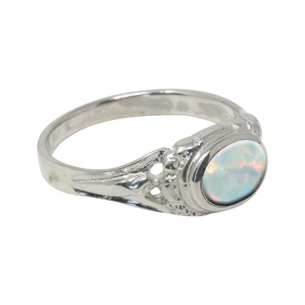 Silver Opalite Sun Ice Ring