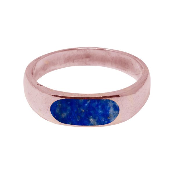 Rose Gold Lapis Ring