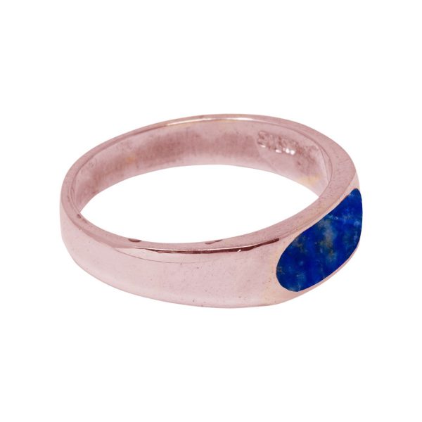 Rose Gold Lapis Ring