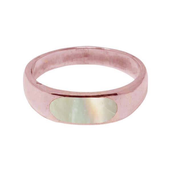 Rose Gold Mother of Pearl Ring