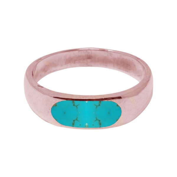 Rose Gold Turquoise Ring