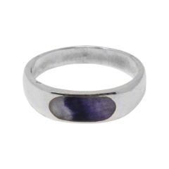 Silver Blue John Ring