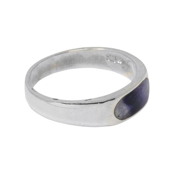Silver Blue John Ring