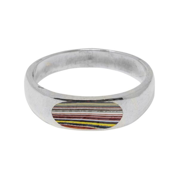 Silver Fordite Ring