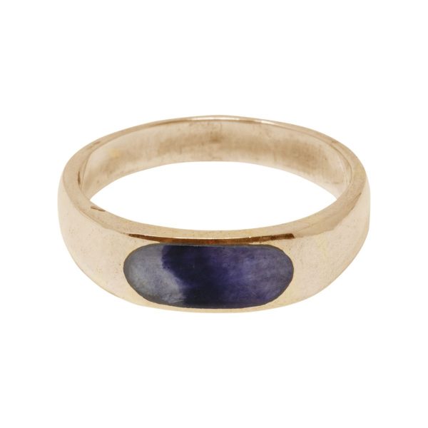 Yellow Gold Blue John Ring