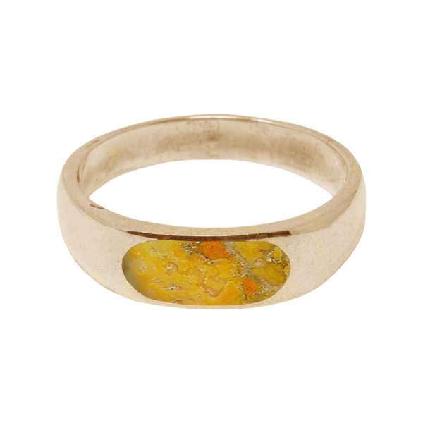 Yellow Gold Bumblebee Jasper Ring