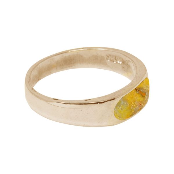 Yellow Gold Bumblebee Jasper Ring