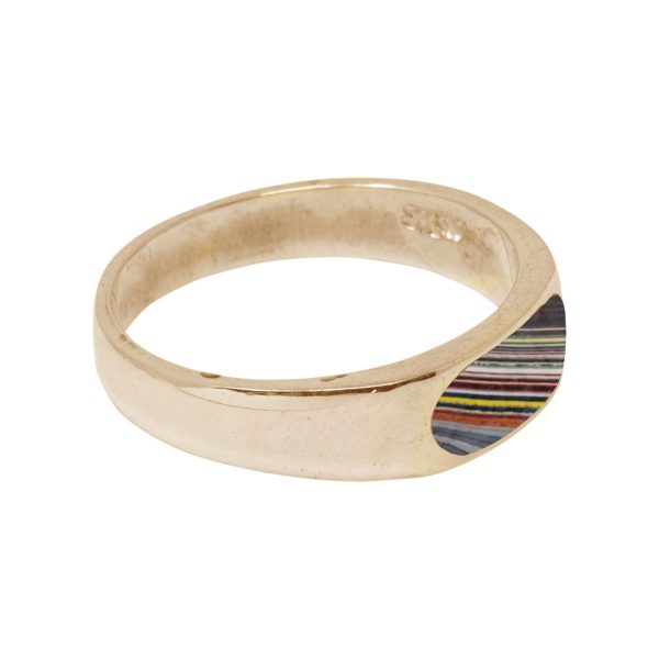 Yellow Gold Fordite Ring