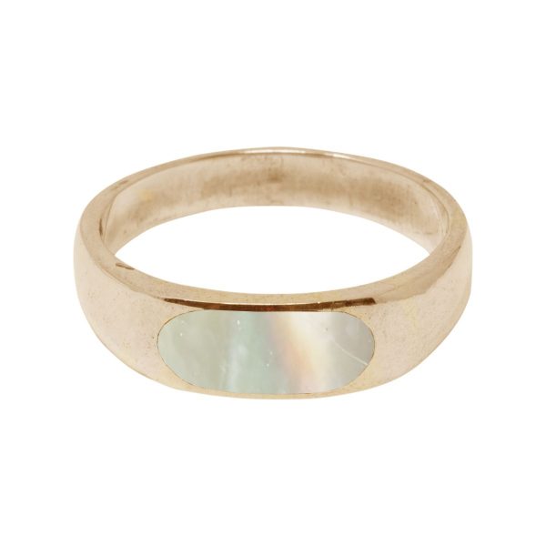 Yellow Gold Mother of Pearl Ring