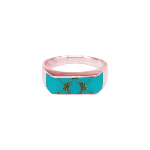 Rose Gold Turquoise Ring