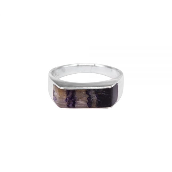 Silver Blue John Ring