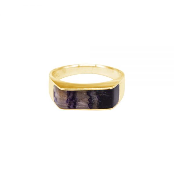 Yellow Gold Blue John Ring