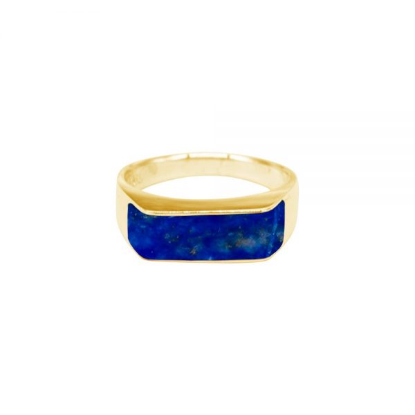 Yellow Gold Lapis Ring