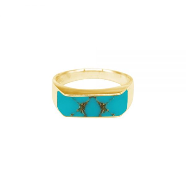 Yellow Gold Turquoise Ring