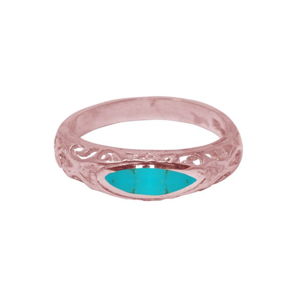 Rose Gold Turquoise Ring