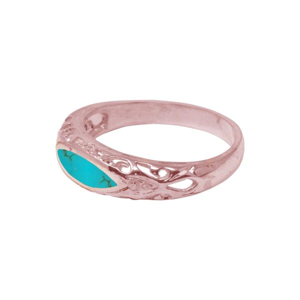 Rose Gold Turquoise Ring