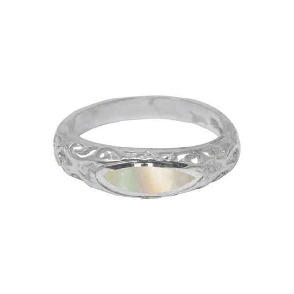 Silver Mother of Pearl Ring