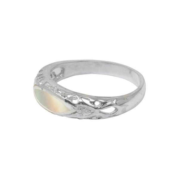 Silver Mother of Pearl Ring