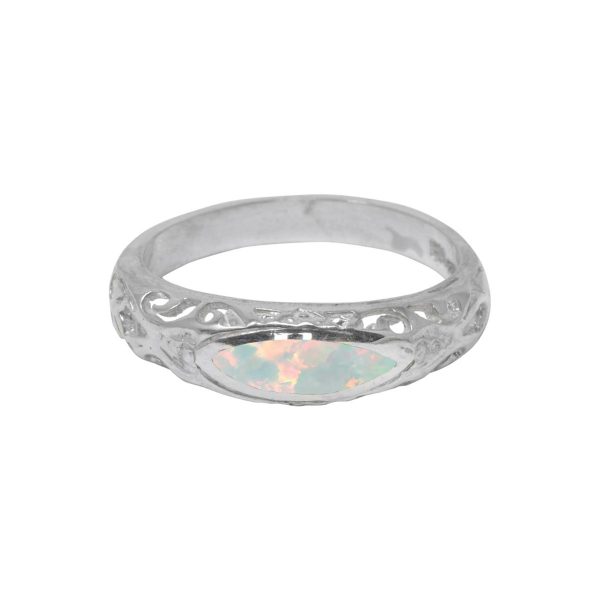 Silver Opalite Sun Ice Ring