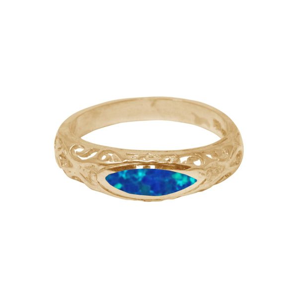 Yellow Gold Opalite Ring