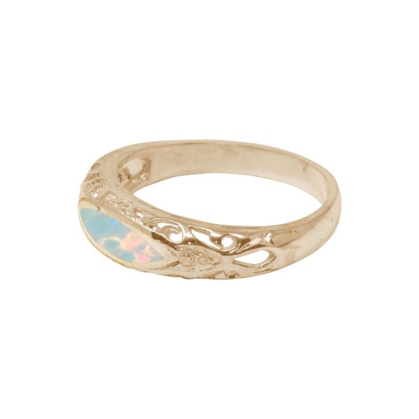 Yellow Gold Opalite Oval Ring