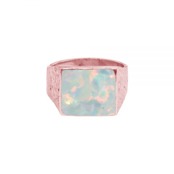 Rose Gold Opalite Sun Ice Ring