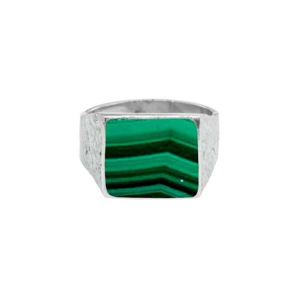 Silver Malachite Ring