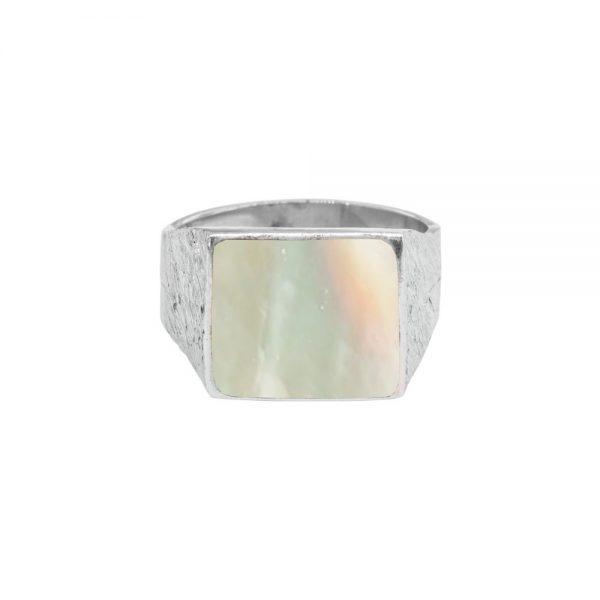 Silver Mother of Pearl Ring