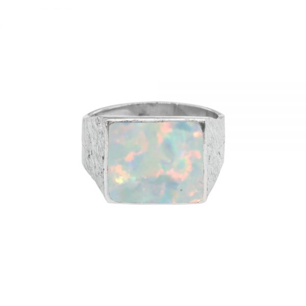 Silver Opalite Sun Ice Ring