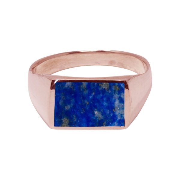 Rose Gold Lapis Ring