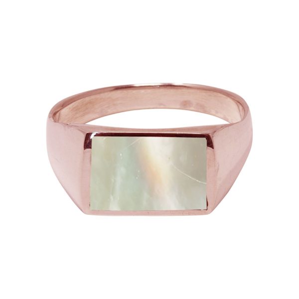 Rose Gold Mother of Pearl Ring