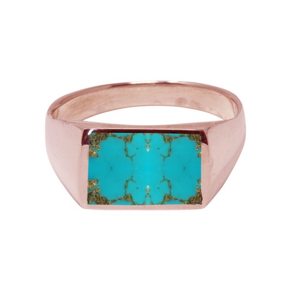 Rose Gold Turquoise Ring