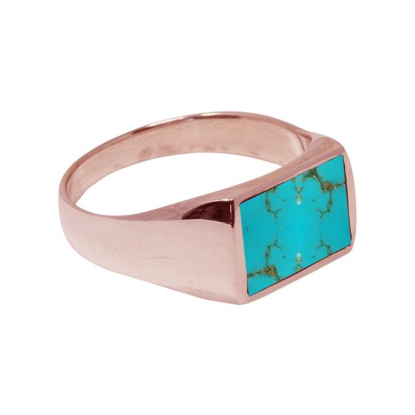 Rose Gold Turquoise Ring