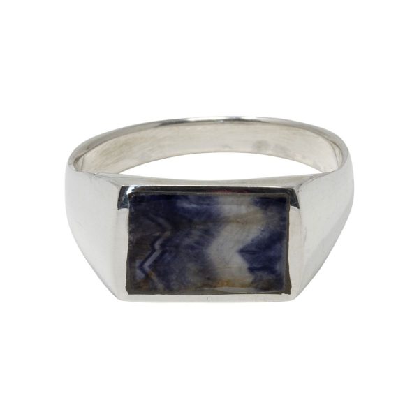 Silver Blue John Ring