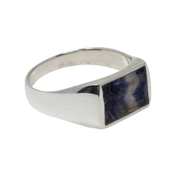 Silver Blue John Ring