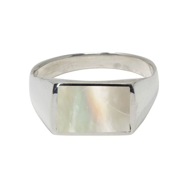 Silver Mother of Pearl Ring