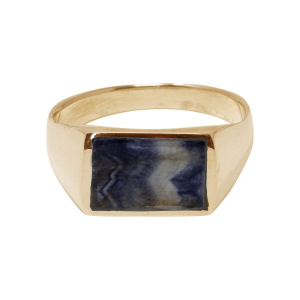 Yellow Gold Blue John Ring