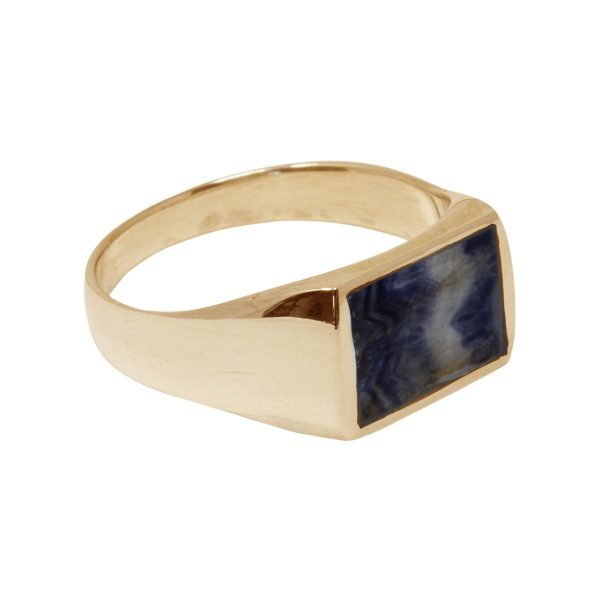 Yellow Gold Blue John Ring