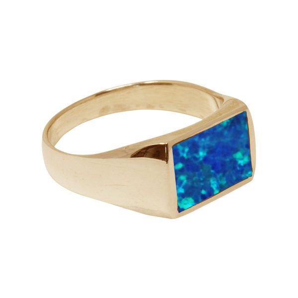 Yellow Gold Opalite Ring