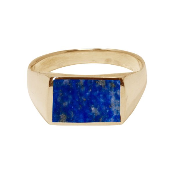 Yellow Gold Lapis Ring