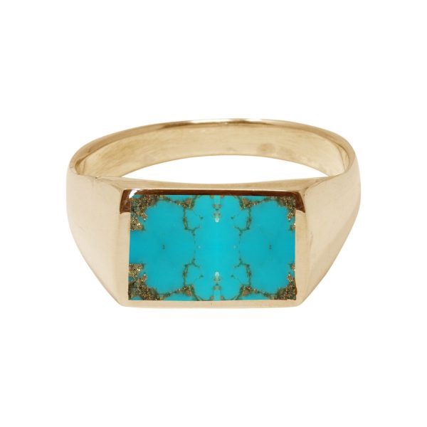 Yellow Gold Turquoise Ring