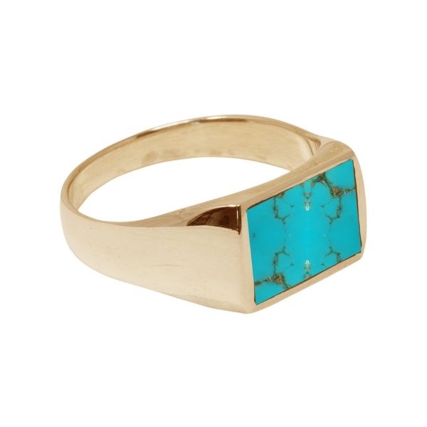 Yellow Gold Turquoise Ring