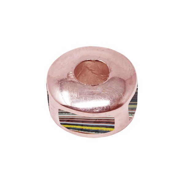 Rose Gold Fordite Bead Charm