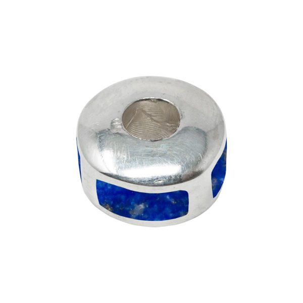 Silver Lapis Bead Charm