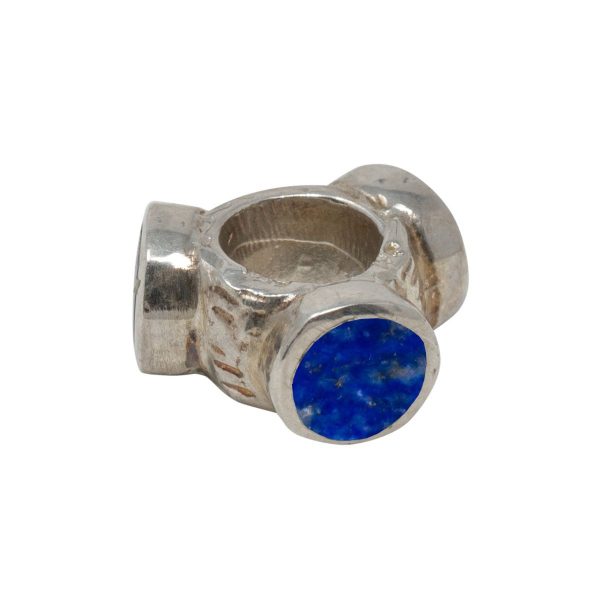 Silver Lapis Bead Charm