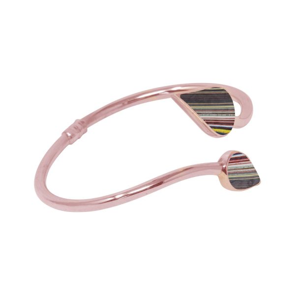 Rose Gold Fordite Bangle